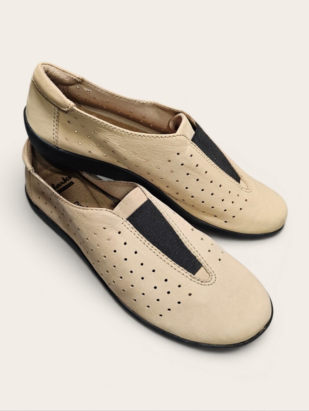 Clarks Beige Medora Gemma - Nubuck Leather